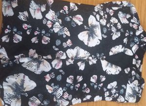 Black Floral Print Maxi