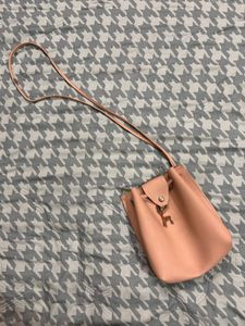 Cute Bunny &amp; Pink Drawstring Crossbody Bags