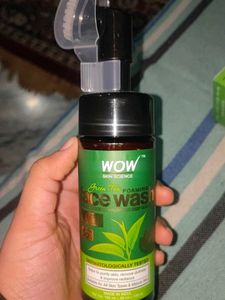 Wow Green Tea Foaming Face Wash