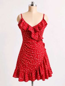 Red Polka Dot Mini Dress