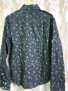 Patterned Button-Down Shirt
