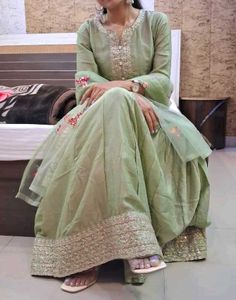 Elegant Mint Green Kurta Set