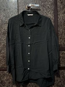 Classic Black Button-Up Shirt