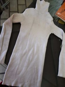 White Turtleneck Top