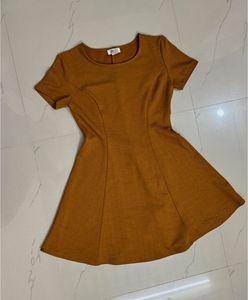 Unused Mustard Fit & Flare Dress🔥