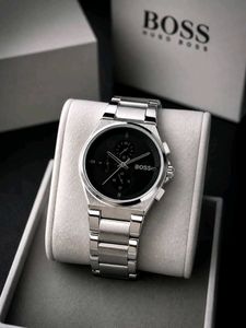 Hugo Boss Silver chain Black dial Men's Watch*🔥