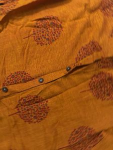 Brown Printed Kurta
