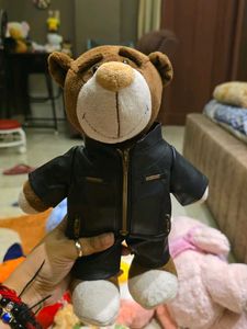 Cool Teddy Bear in Leather Jacket