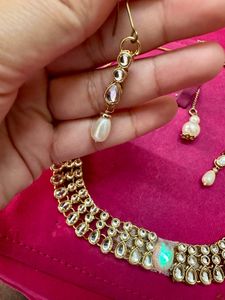 Exquisite Pearl &amp; Kundan Necklace Set
