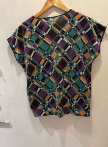 Beautiful Multi Colour  Wrap Top