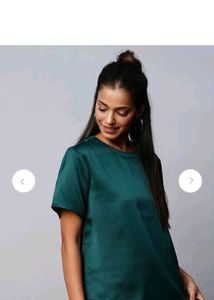 Stylish Satin Teal Top