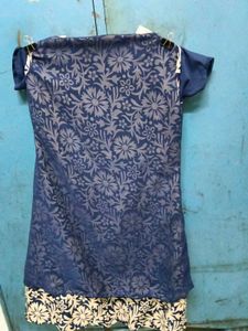 Blue Floral Kurta