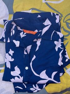 office wear Blue printed kurta set