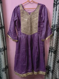 Elegant Purple kurta pant dupatta set