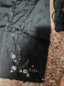 Black handwork kurti