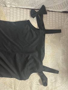 SALE - Chic Black Cold Shoulder Dress - S, M