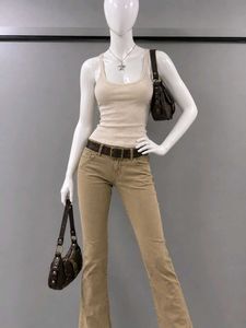Cream Ribbed Camisole Top