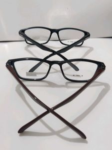 Buy 1 get 1n Stylish Eyeglasses - Black &amp; Brown