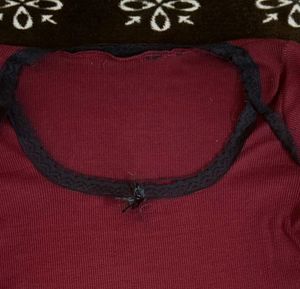 Cute Burgundy Ribbed Top