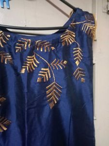 Elegant Navy Blue Long Dress