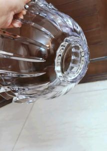 Crystal Glass Heavy Hostess Bowl
