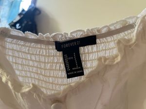 Chic White Puff Sleeve Crop Top