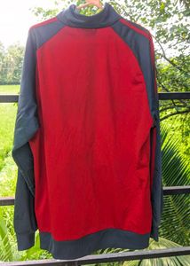 Adidas Red &amp; Gray Track Jacket  clean condition
