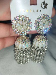 Stunning Jhumka Earrings - Indian Style 🤍