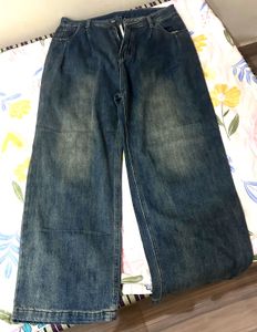 Wide Leg Denim Jeans