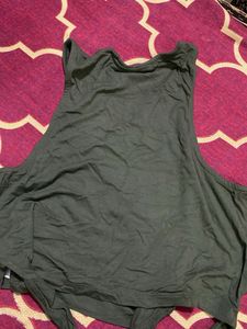 Olive Green Twist Front Tank Top