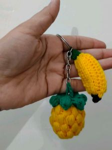 Crochet Pineapple Keychain