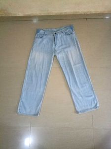 Trendy Light Blue Wide-Leg High-Waist Jeans