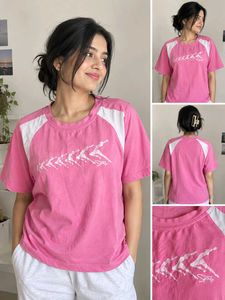 Pink Graphic Print T-Shirt