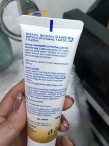 Nivea Luminous EvenGlow Day Cream SPF 50
