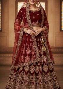 Maroon Bridal Lehenga