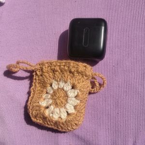 Crochet Earphones Pouch,Coin Purse 👛