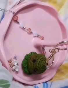 Cute Crochet Octopus Keychain