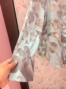 Marigold Lane's Tropical Print Button-Up Shirt