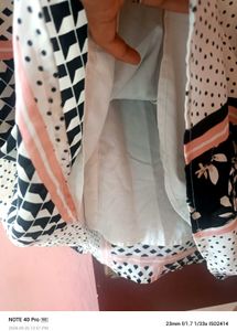Black white print mini dress