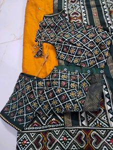 Stunning Yellow Silk Saree with Embroidered Blouse