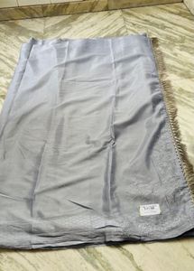 Elegant Grey Saree with Embellishments