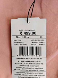 SHEIN Pink Long Sleeve Top