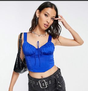 Blue Corset Top