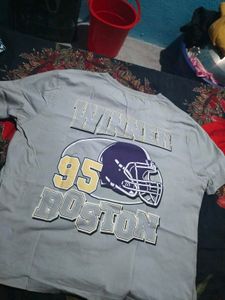 Boston Graphic over size  T-Shirt