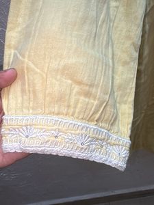 Yellow Embroidered Kurta