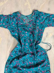 a pretty blue kurti from jaipur only worr it once