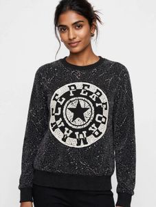Graphic Print Crewneck Sweatshirt