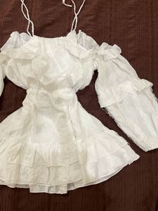 cold shoulder mini dress