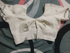 Elegant Cream Blouse with Embellishments