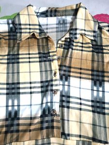 💛Women Checked Dress